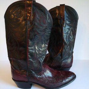 Dan Post Boots Mens Winston Lizard Round Toe Dress Boots Mid Calf  12D